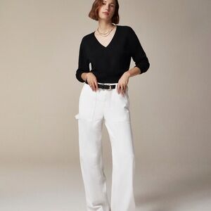 J. Crew Cashmere shrunken V-neck sweater